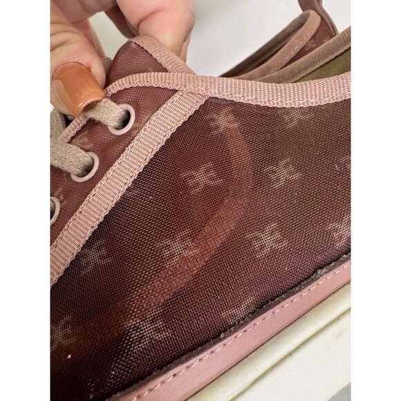 Sam Edelman Edelyn Womens 9.5 Sneakers Pink Blush Mesh Cottagecore - Picture 9 of 16